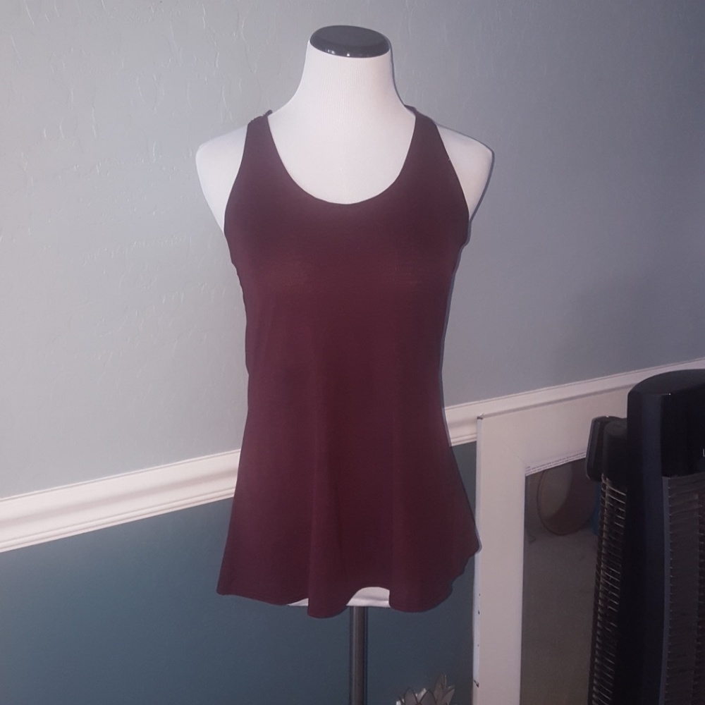 Athlete open back top